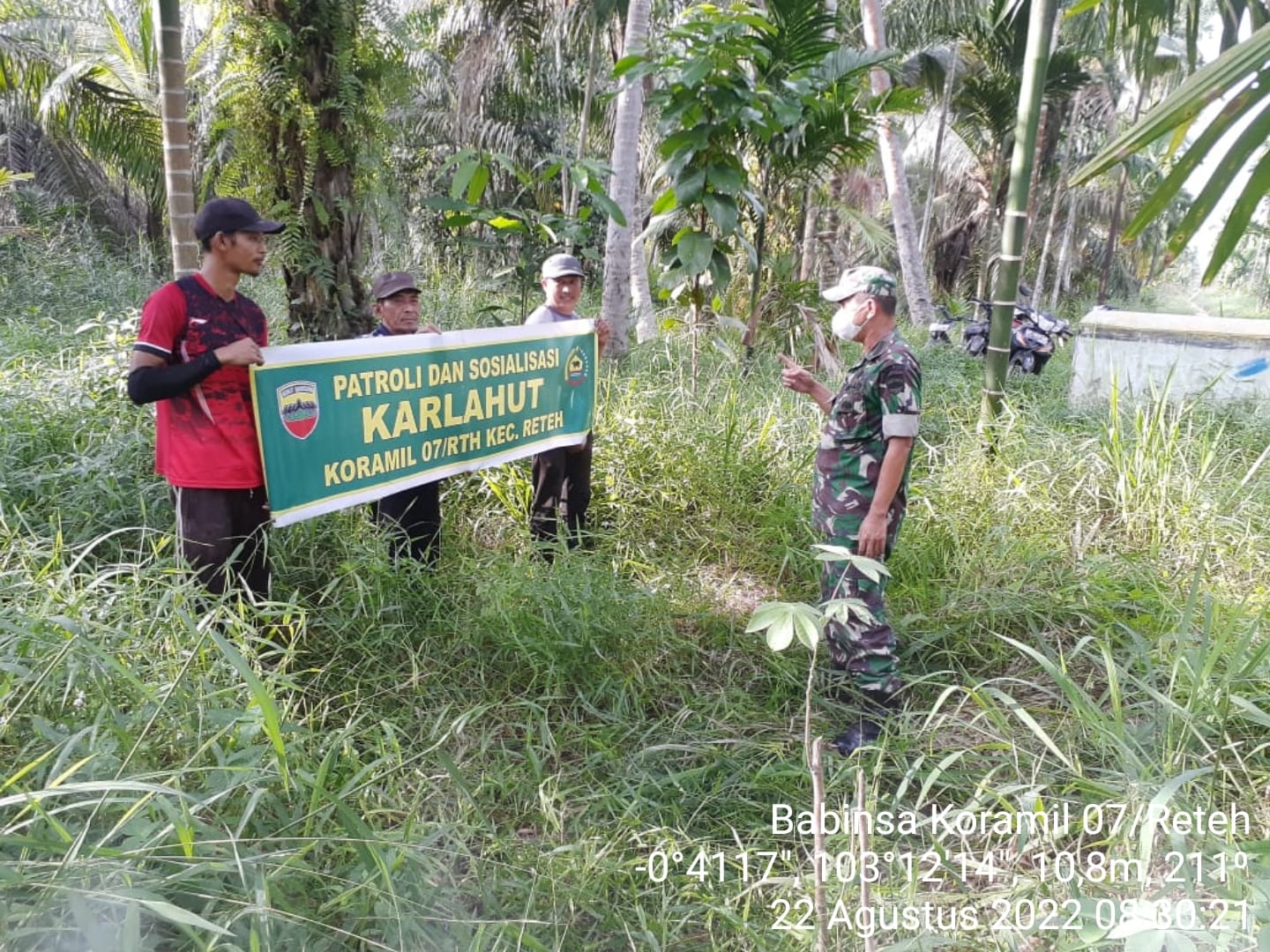 Pelda Nofiandi Gencarkan Patroli Karhutla Bersama Warga