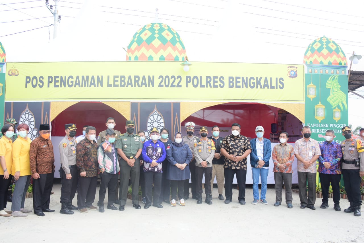 H2 lebaran, Bupati Bengkalis Tinjau Posko Lebaran