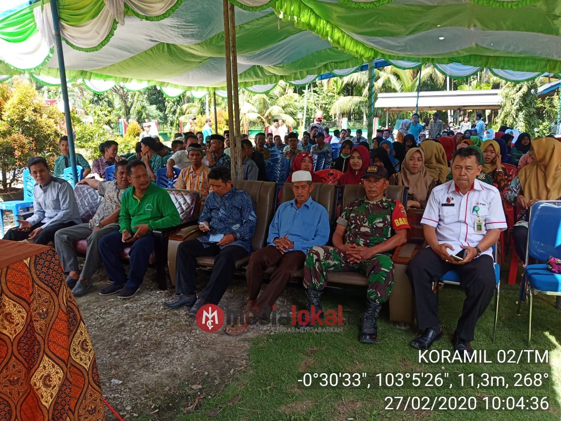 Babinsa Koramil 02/Tanah Merah Hadiri Reses Anggota DPRD Provinsi Riau