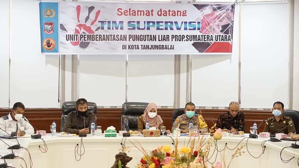 Pemkot Tanjungbalai Terima Kunjungan Tim Supervisi Unit Pemberantasan Pungutan Liar Provsu