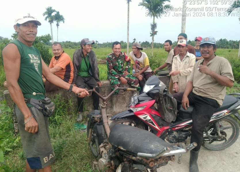 Babinsa 03/Tpl Sertu Paryono Sambangi Masyarakat Binaan