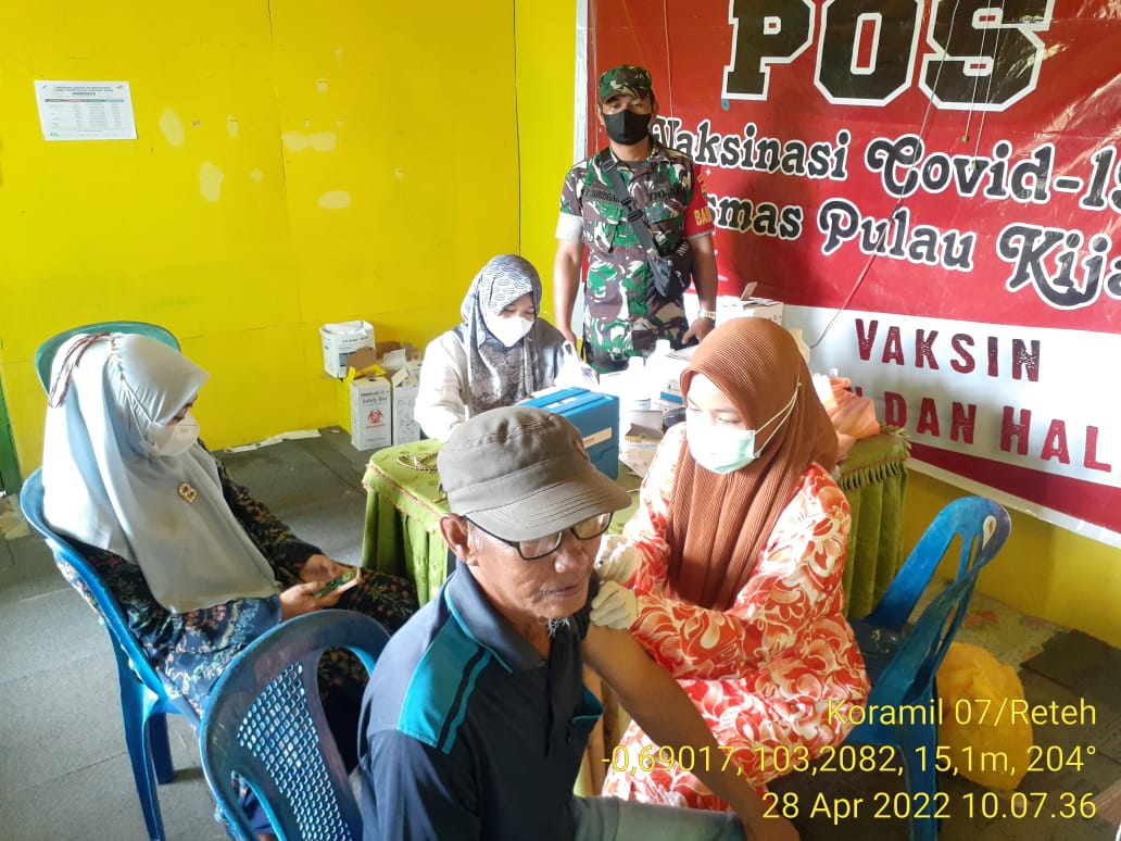 Sosialisasi Suntik Vaksin Yang Didampingi Oleh Koramil 07/Reteh