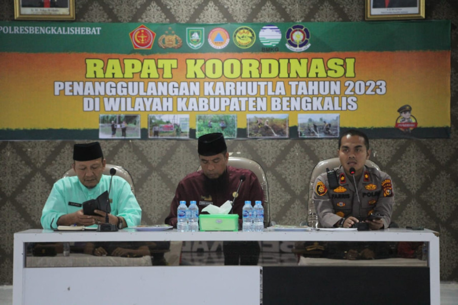 Ini Rekomendasi Rapat Koordinasi Penanggulangan Karhutla di Polres Bengkalis