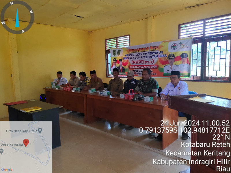 Wujudkan Kesejahteraan Masyarakat, Danramil 09/Kmg Ikuti Musdes RKPDES Tahun 2025