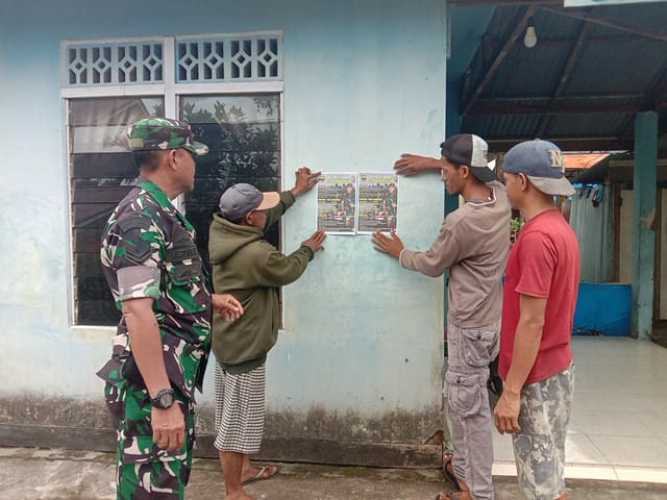 Babinsa Koramil 03/Tpl Kembali Sosialisasikan Penerimaan KOMCAD TNI AD