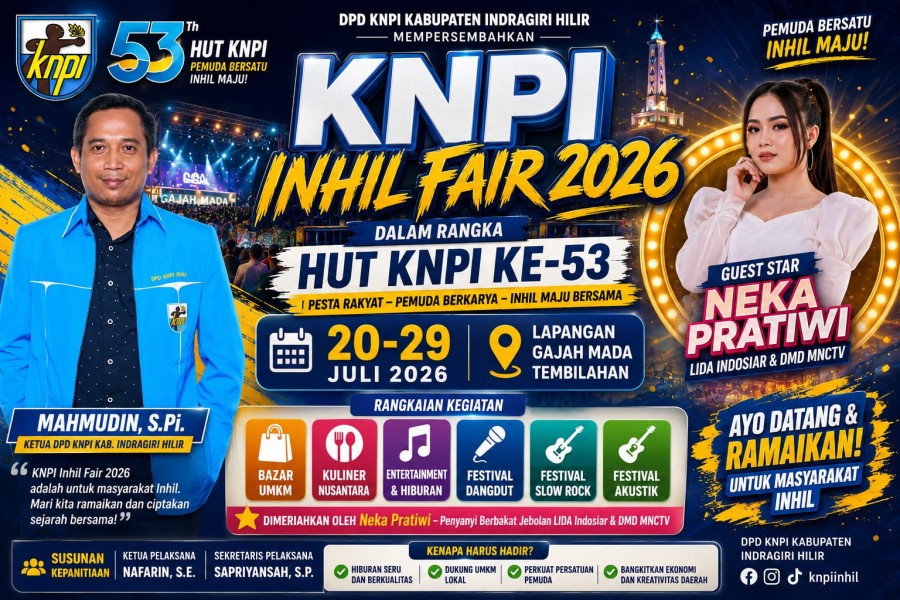 Lapangan Gajah Mada Siap Menyala: KNPI Inhil Persembahkan Pesta Rakyat Untuk Negeri