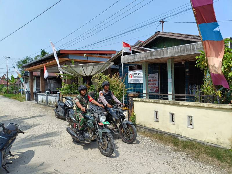 Pastikan Situasi Aman dan Kondusif, Polsek GAS Intensifkan Patroli Sinergitas Bersama Koramil 05/GAS