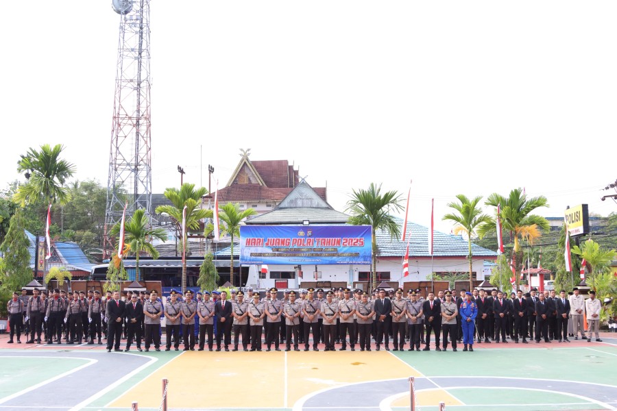 Polres Indragiri Hilir Gelar Upacara Peringatan Hari Juang Polri Tahun 2025