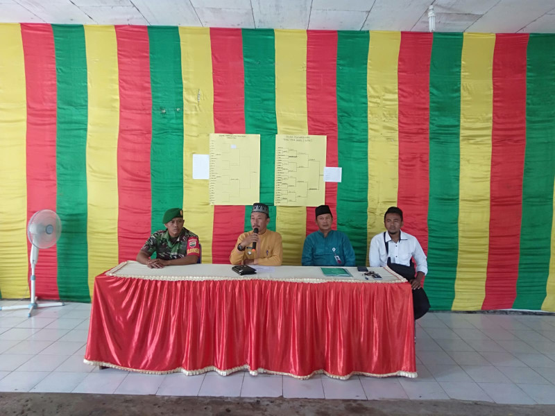 Musyawarah Penetapan Gotong-royong/Jumat Bersih Yang Didampingi Langsung Danramil 04/Kuindra