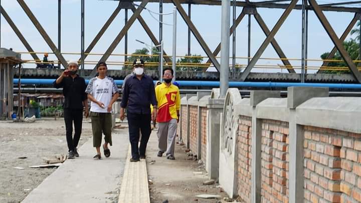 Kawasan Proyek Program Kotaku Ditinjau oleh Wakil Wali Kota Tanjungbalai 