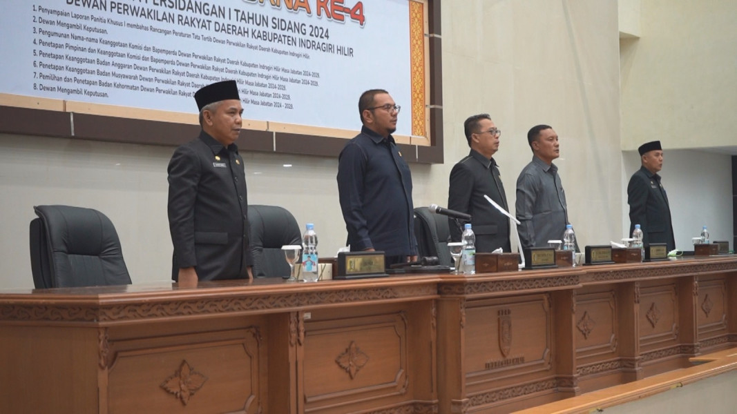 Ketua DPRD Inhil Pimpin Rapat Paripurna ke-4 Masa Persidangan I Tahun 2024
