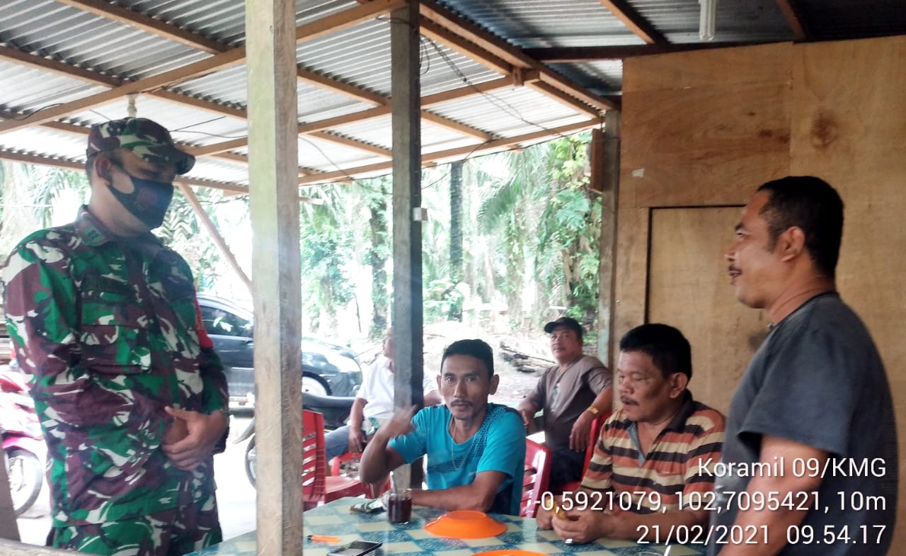 Koramil 09/Kemuning Gencarkan Komsos Terkait Penerimaan Menjadi Prajurit TNI