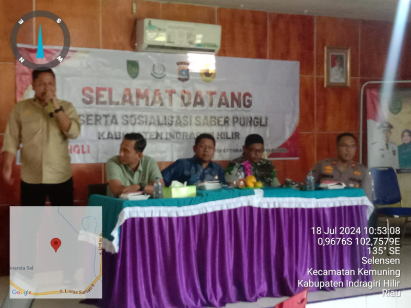 Berantaskan Korupsi dan Pungutan Liar, Danramil 09/Kmg Hadiri Sosialisasi Saber Pungli