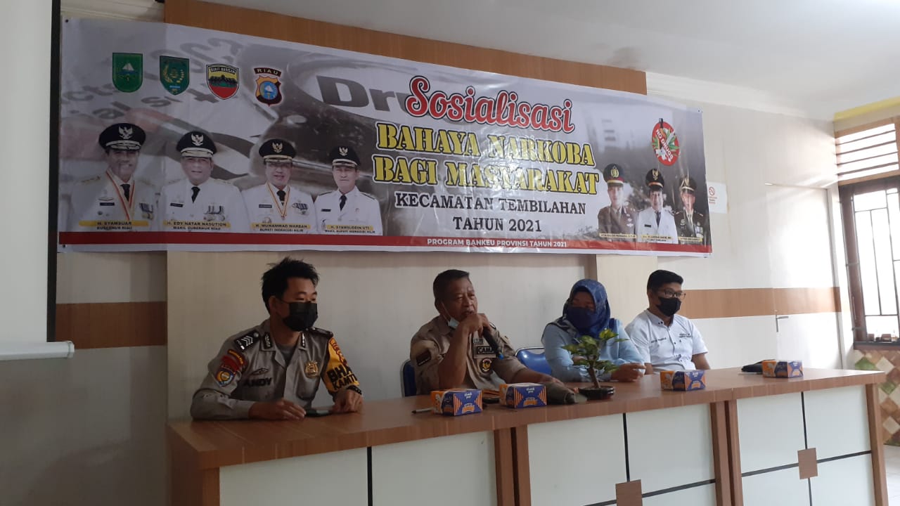 Camat Tembilahan Kota Buka Secara Resmi Kegiatan Sosialisasi Narkoba Bagi Masyarakat