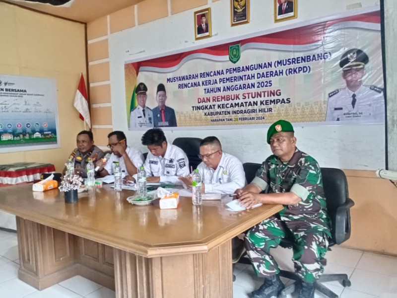 Danpos Ramil 03/Tpl Hadiri Musrembang RKPDes dan Rembuk Stunting Tingkat Kecamatan Kempas