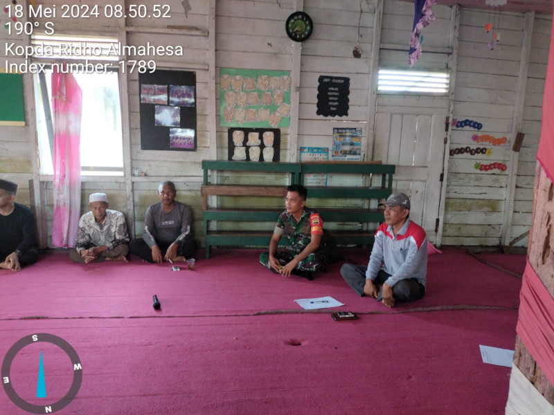 Babinsa Koramil 05/Gas Hadiri Rapat Persiapan MTQ Tingkat Kelurahan di Sungai Empat