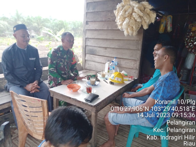 Memasuki Musim Kemarau, Koramil 10/Pelangiran Himbau Jangan Membakar Sembarangan di Wilayah