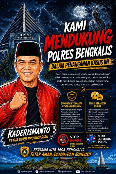 Viral, Ketua DPRD Riau Apresiasi Langkah Cepat Polres Bengkalis Luruskan Hoaks Pocong