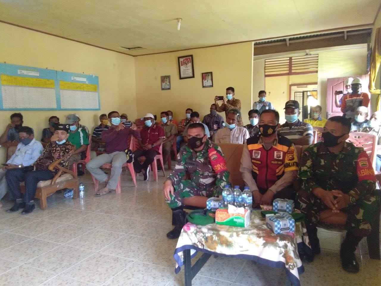 Babinsa Koramil 09/Kemuning Hadiri Sosialisasi Blasting PT. Bara Prima Pratama