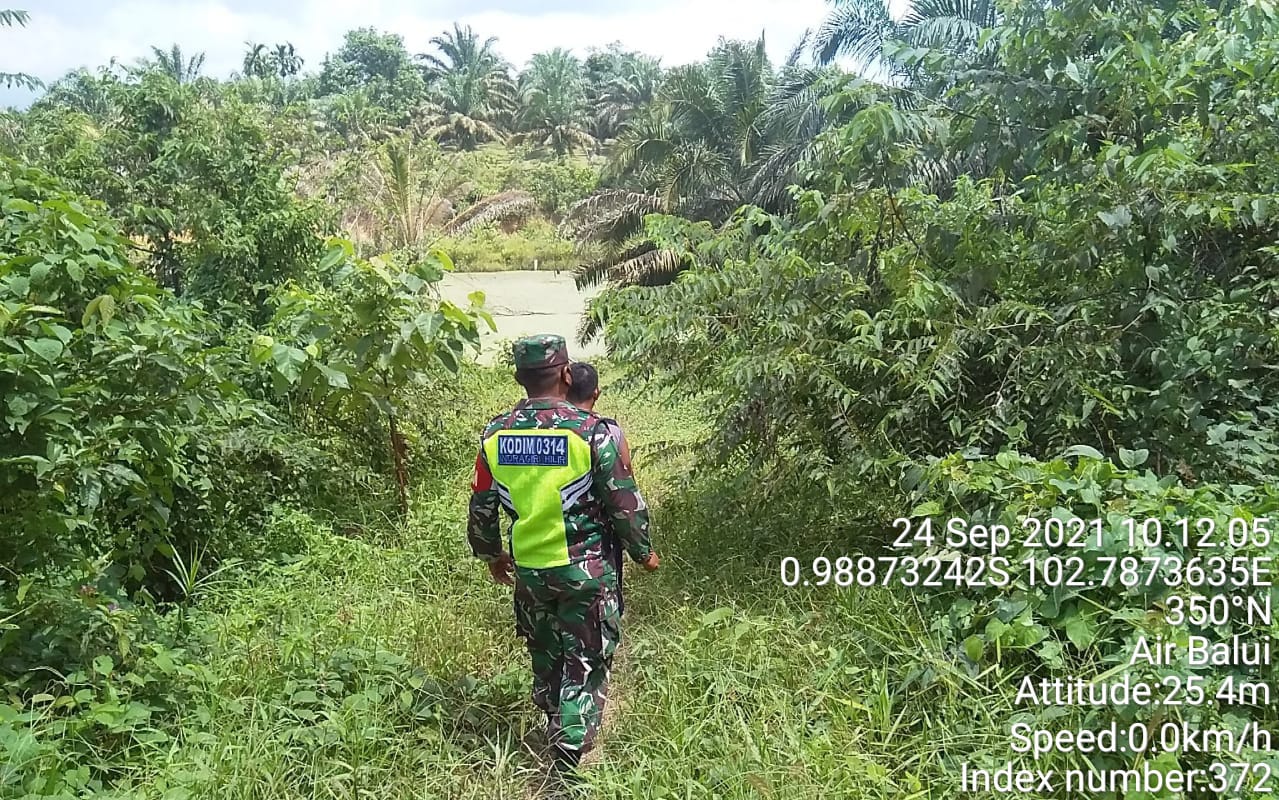 Serda Ramadhan Kembali Lakukan Patroli Karhutla di Desa Air Balui