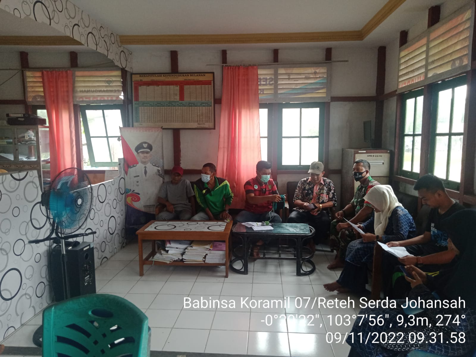 Serda Johansah Lakukan Komsos Bersama Aparatur Desa