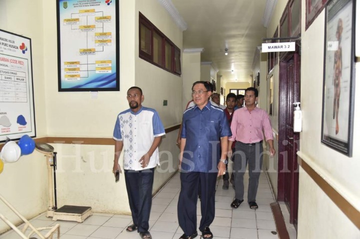 Dihari libur Bupati HM.Wardan sempatkan tinjau RSUD Puri Husada 