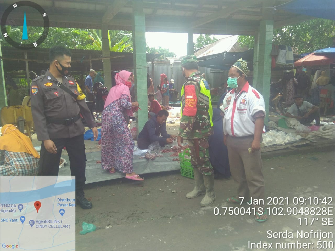 Serda Nofrijon Imbau Warga Untuk Tetap Patuhi Protkes di Pasar Kembang