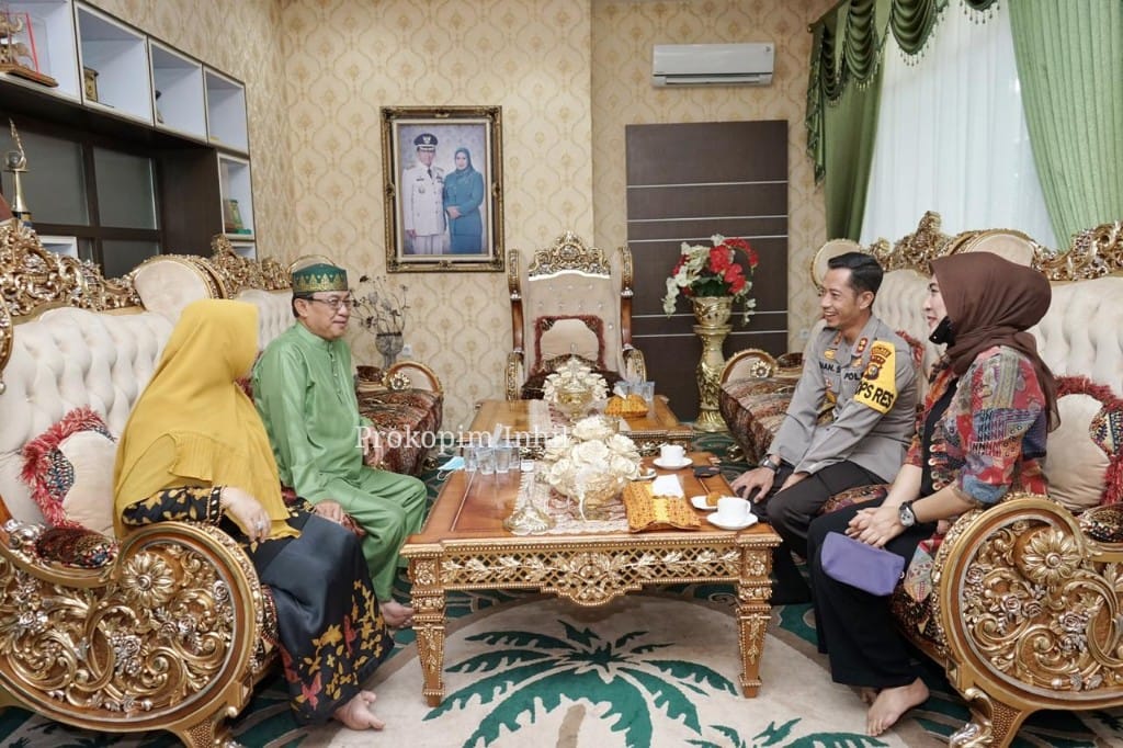 Perdana, Bupati Inhil Terima Kunjungan Kapolres Inhil AKBP Dian Setyawan