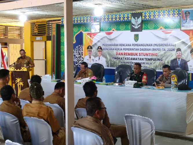 Babinsa Koramil 03/Tpl Hadiri Musrenbang Tingkat Kecamatan