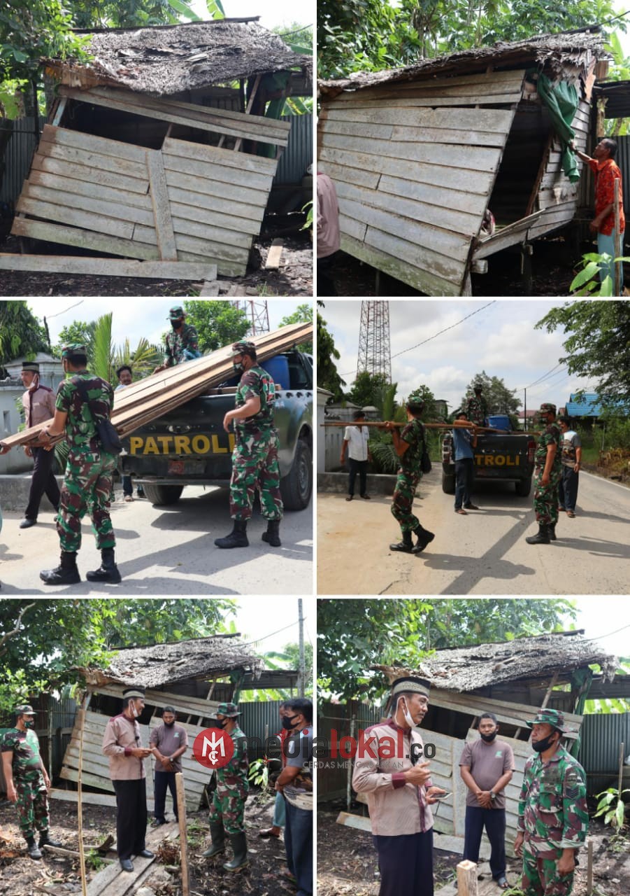 Besok, Rumah Bapak Edi di Sei Beringin Akan 'Dibedah' oleh Personil Kodim 0314/Inhil 