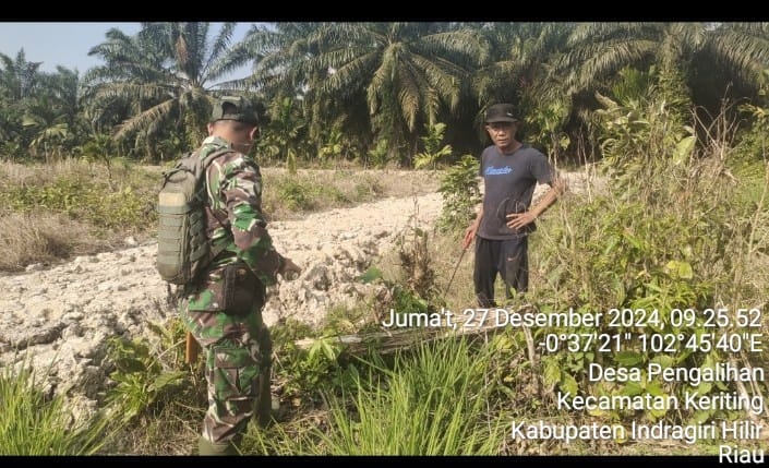 Patroli Karhutla Koramil 09/Kemuning: Situasi Aman dan Terkendali
