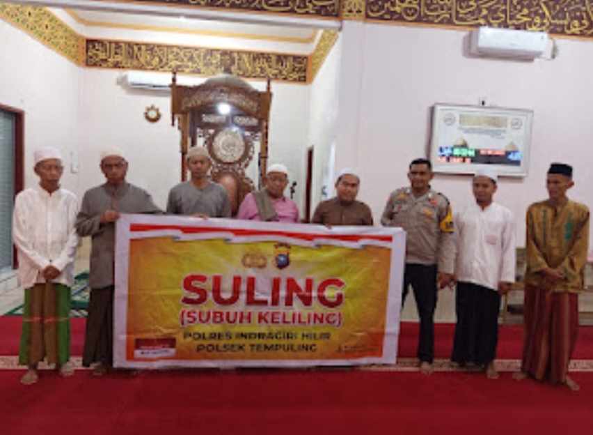 Polsek Tempuling Gelar Sholat Subuh Keliling untuk Perkuat Hubungan Emosional dengan Masyarakat
