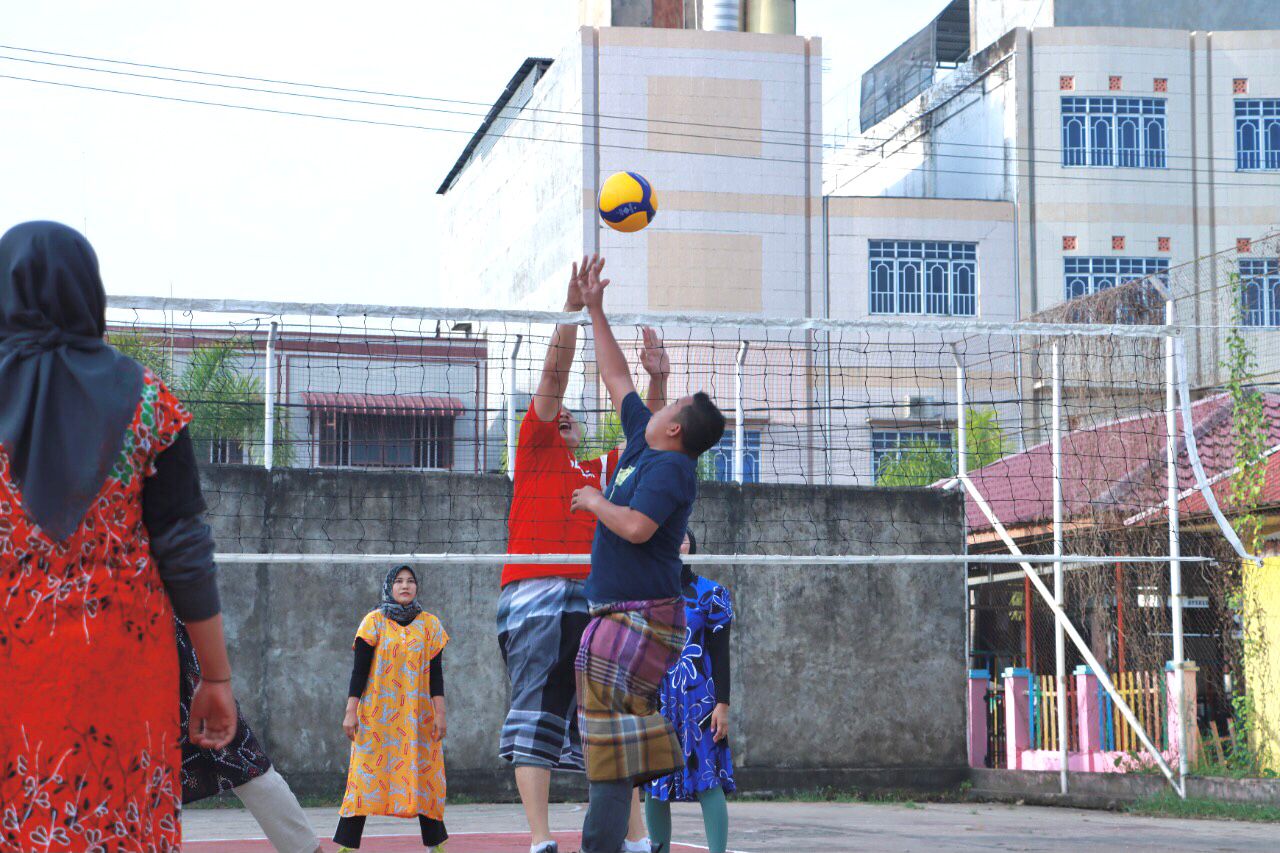 Turnamen Fun Volly Polres Inhil Dalam Rangka Hari Bhayangkara Ke-76