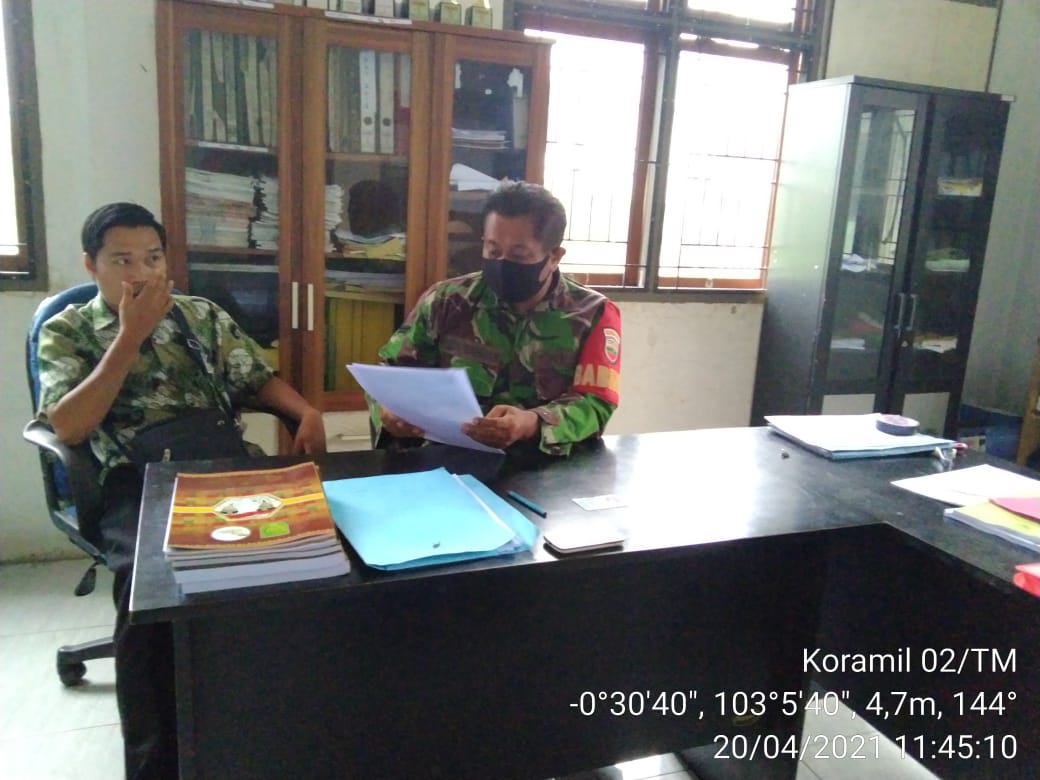 Serda Elia Rahman Lakukan Komsos Bersama Aparat Desa