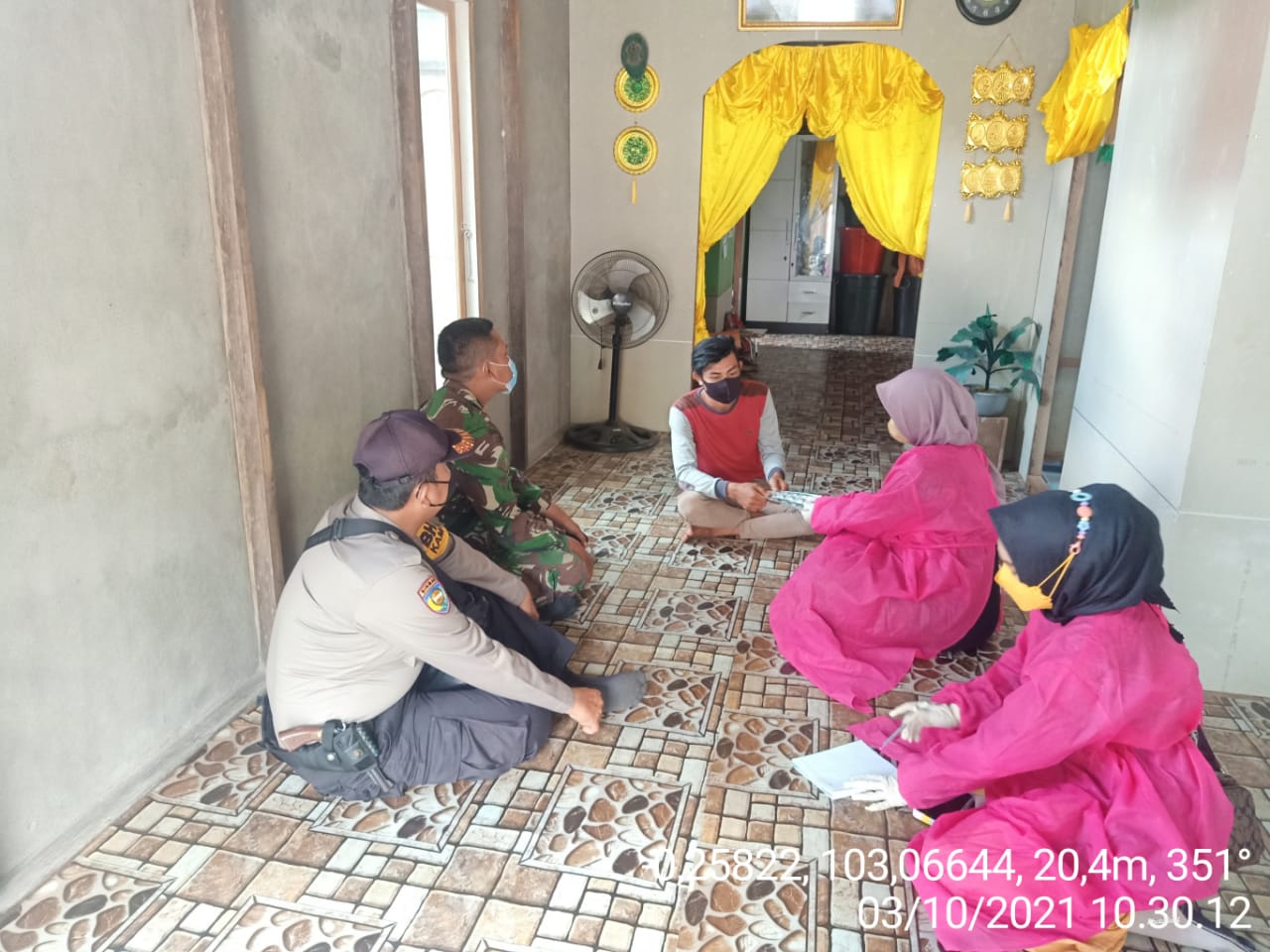 Serda P Sitompul Dampingi Penyaluran Obat-obatan untuk Pasien Isoman