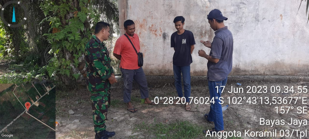 Babinsa Koramil 03/Tpl Komsos Dengan Warga, Jaga Sinergitas Aparat Dngan Masyarakat