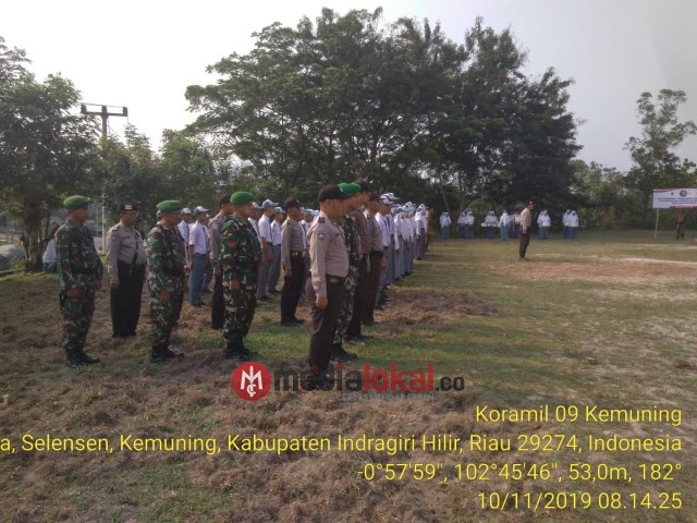 Koramil 09/Kemuning Hadiri Peringatan Hari Pahlawan di Kantor Camat Kemuning