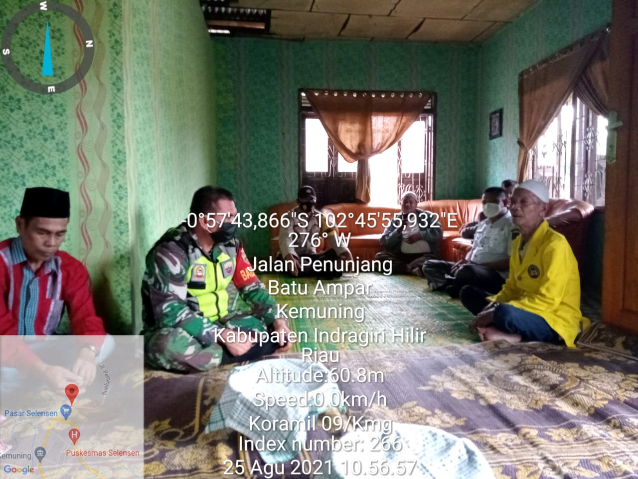 Babinsa 09/Kemuning Komsos di Selensen