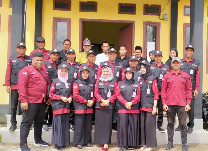 Gelar Apel Senen Sekaligus Evaluasi Pengawasan PKD Bersama Panwaslu Kecamatan Batang Tuaka