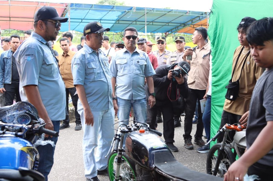 Kapolres Inhil Buka Resmi Drag Bike Kapolres Inhil Cup 2025, Hadiah Total Rp200 Juta Diperebutkan