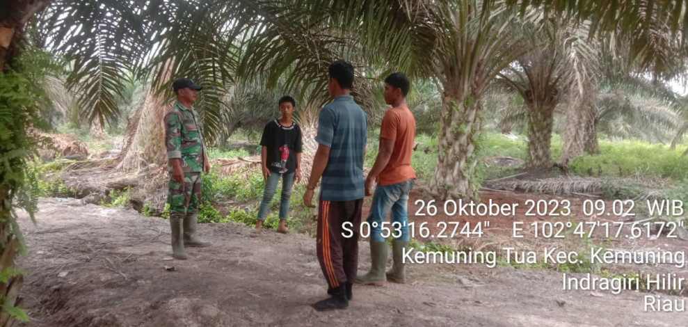 Pencegahan Agar Tidak Terjadinya Kebakaran Yang Dilakukan Oleh Babinsa Koramil 09/Kemuning