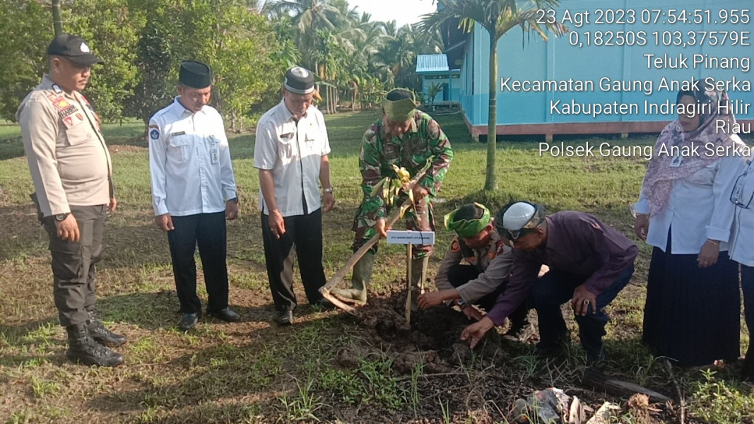 Dukung Penghijauan, Koramil 05/Gas Ikuti Penanaman Pohon Bersama