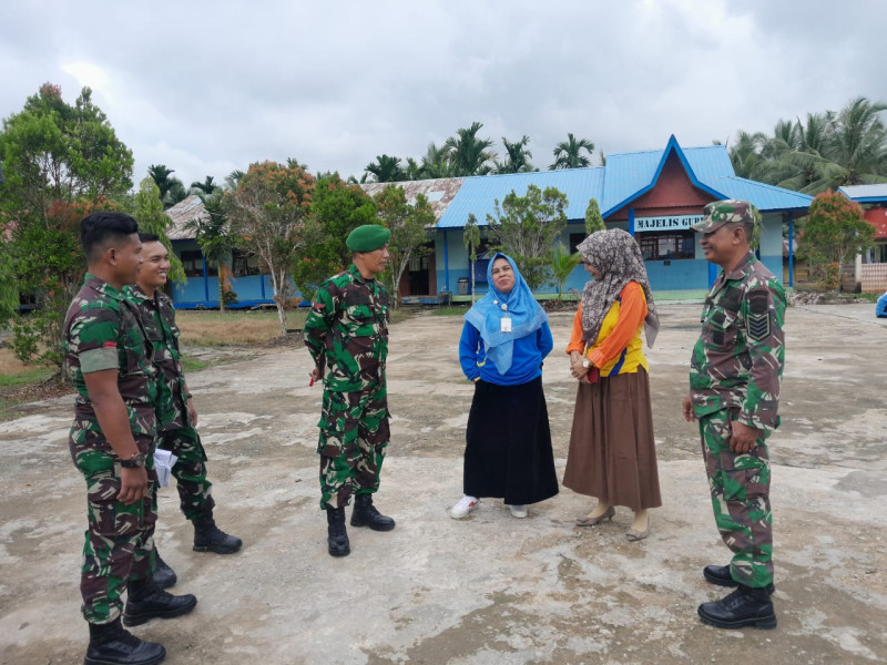 Koramil 05/Gas Gelar Komsos: Meningkatkan Kerjasama dengan SMA Negeri Gaung Anak
