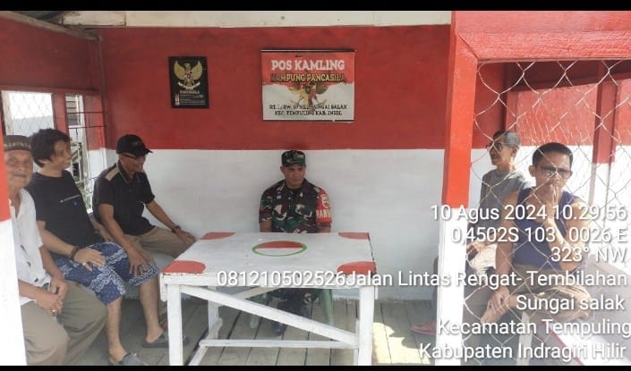 Komsos, Lahirkan Kekompakan Antara Babinsa 03/Tpl dan Warga Binaan di Wilayah