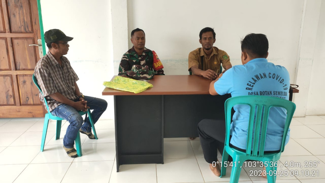 Dengan Saling Bahu Membahu, Babinsa Koramil 10/Pelangiran Terus Jaga Kedekatan dan Kebersamaan