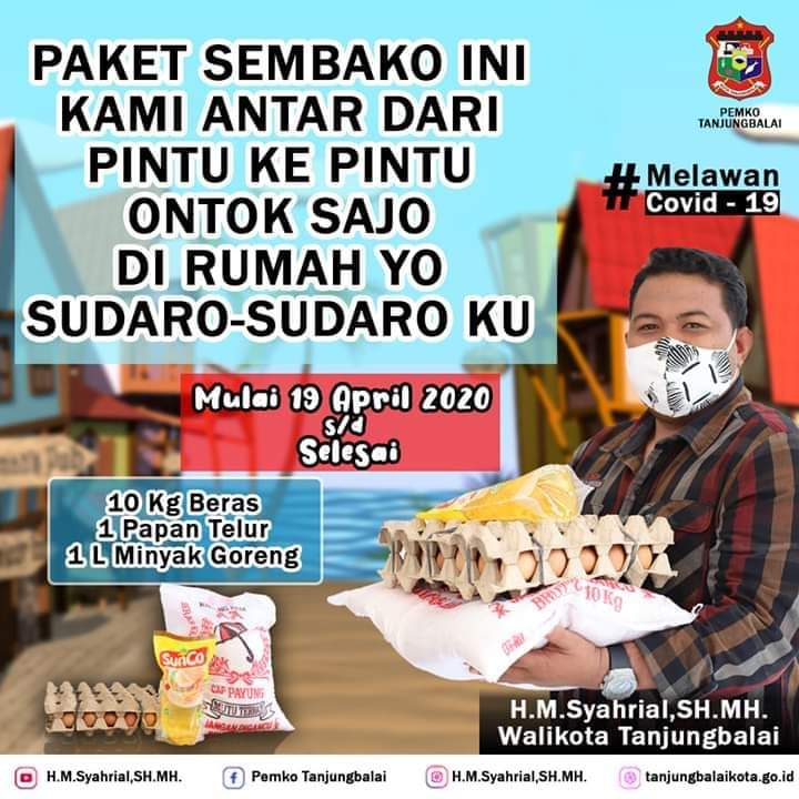 35.254 KK Akan Terima Paket Sembako dari Pemko Tanjungbalai, Masyarakat Berharap Tepat Sasaran