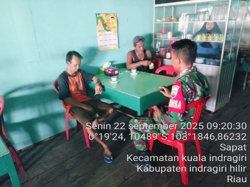 Pratu Jimmy Sembiring Laksanakan Komsos di Kampung Pancasila