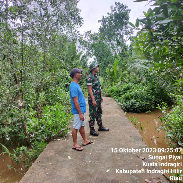 Himbauan Kepada Masyarakat Agar Tidak Di Benarkan Untuk Membakar Lahan Oleh Babinsa Koramil 04/Kdr