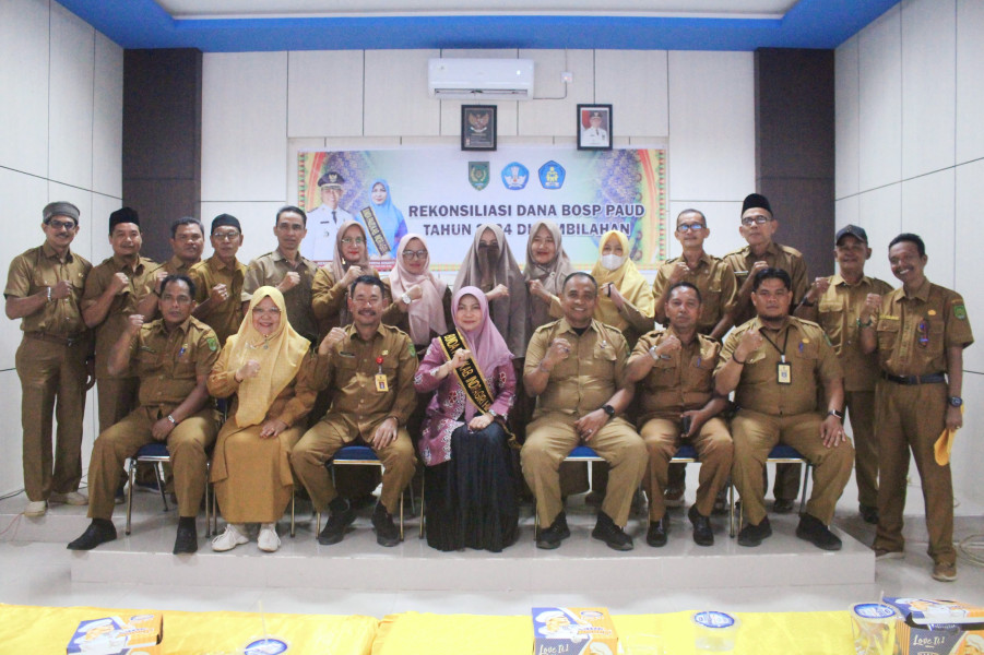 Gelar Rekonsiliasi Dana BOSP PAUD Tahun 2024 Bersama Dinas Pendidikan Kab. Inhil