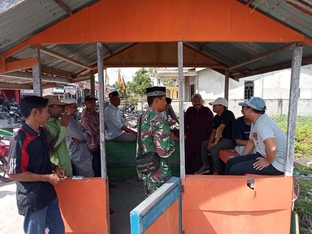 Ikut Berbela sungkawa, Sertu Syamsurizal Melayat di Desa Nusantara Jaya 